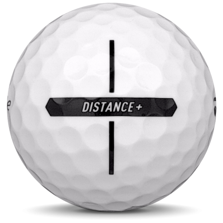 La bola de golf TaylorMade Distance+ En el modelo de año 2024.