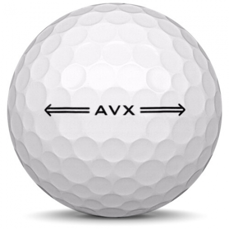 La bola de golf Titleist AVX En el modelo de año 2023.