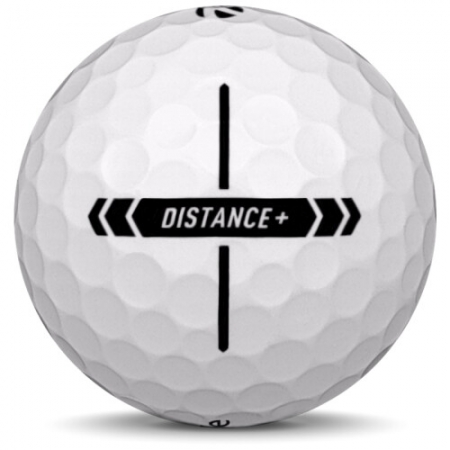 La bola de golf TaylorMade Distance+ En el modelo de año 2025.