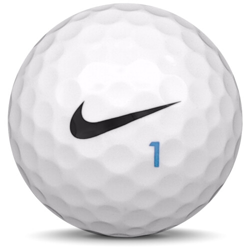 Golfboll av modellen Nike RZN Red i vit färg framifrån