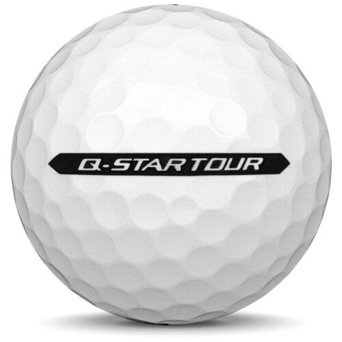 Golfboll av modellen Srixon Q-Star Tour i 2021 års version med vit färg från sidan