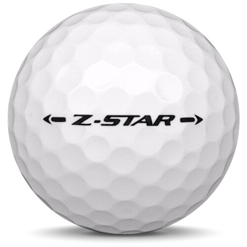 Golfboll av modellen Srixon Z-Star i 2018 års version med vit färg från sidan