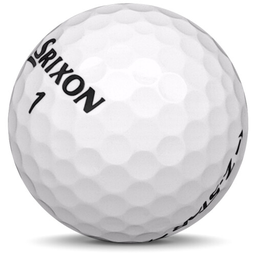 Golfboll av modellen Srixon Z-Star i 2018 års version med vit färg sned bild