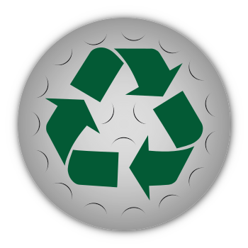 NJGolf símbolo de bolas de golf recicladas