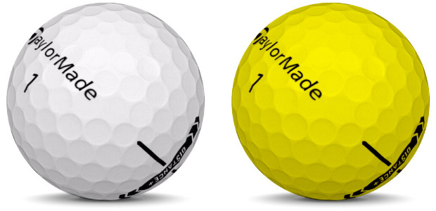 TaylorMade Distance+ Bolas de golf de diferentes colores
